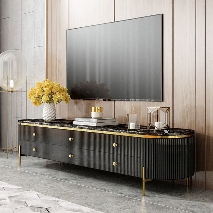 Oval TV Cabinet | TV Unit For Living Room