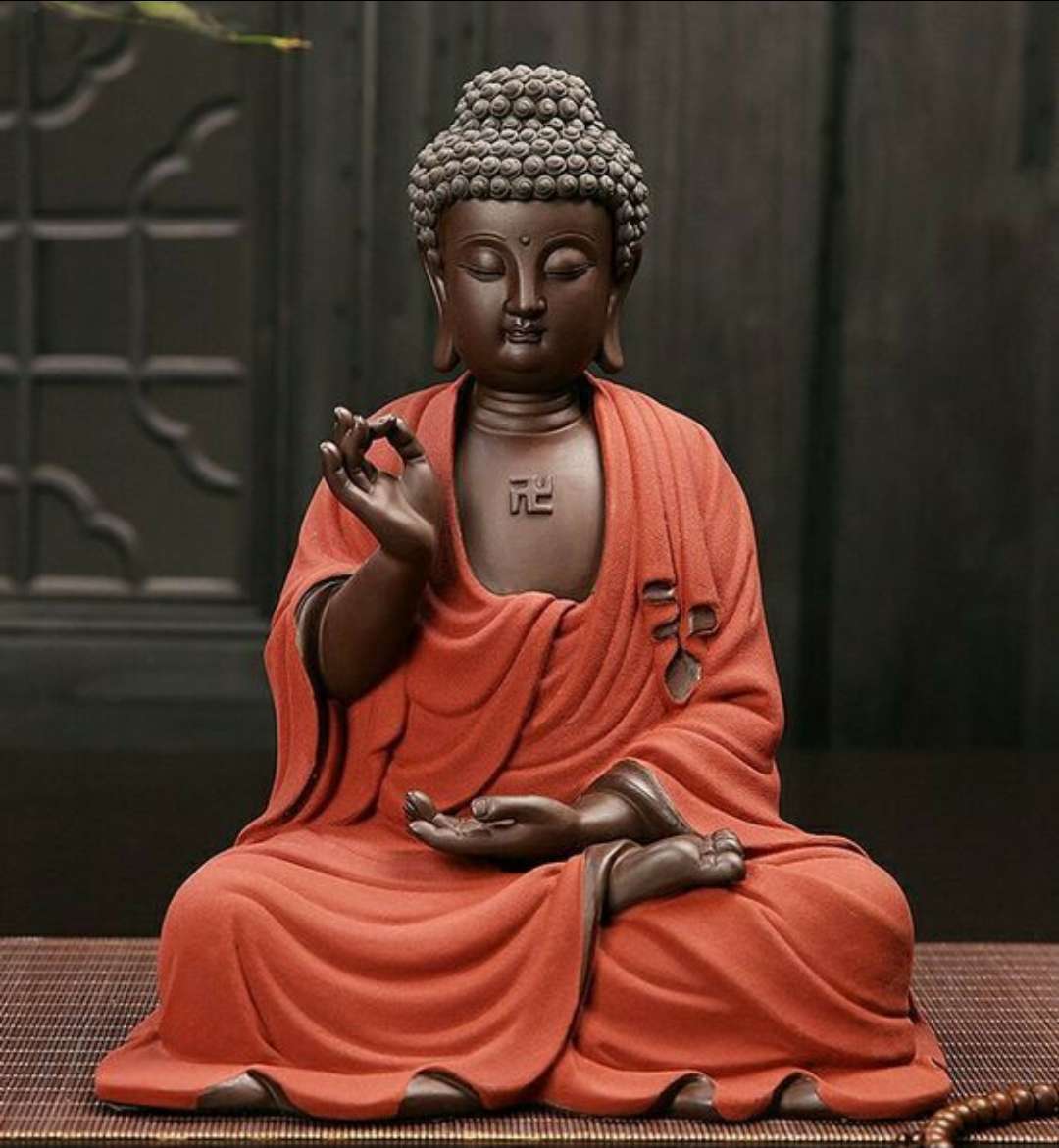 PC Home Decor | Small Buddha Statue, Red