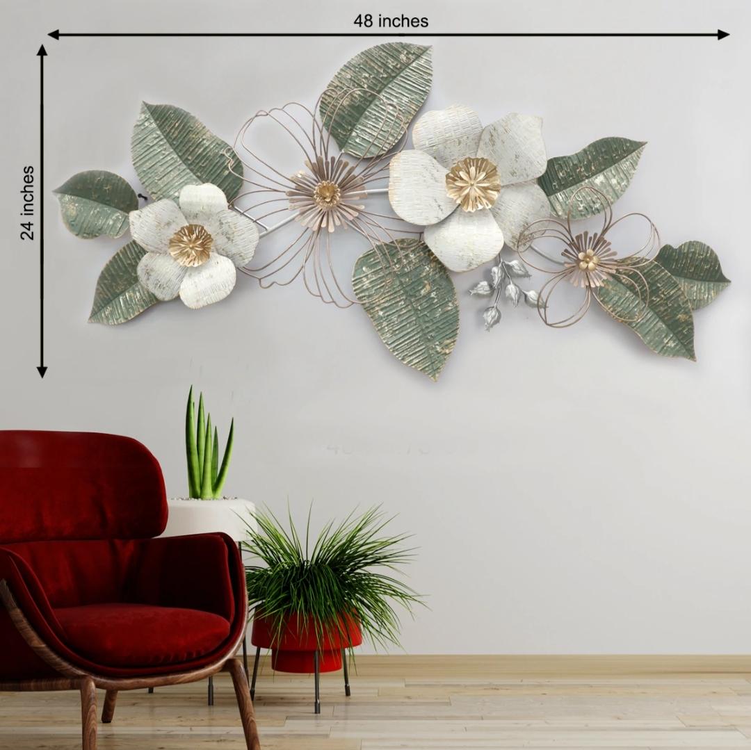 Exclusive Special Flower Metal Wall Art For Living Room