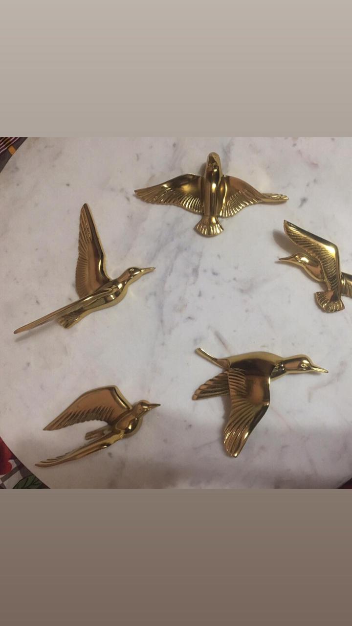 Vintage Brass deals Bird Wall Hanging, Brass S