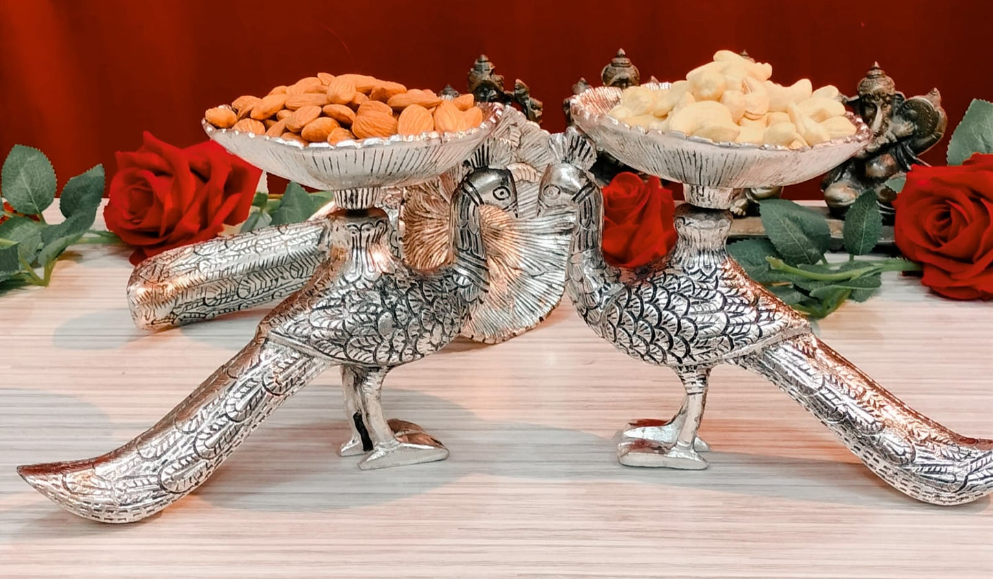 German Silver Dryfruit Bowl Set