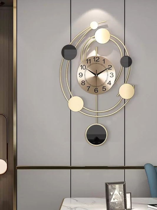 Metal Oval Wall Clock