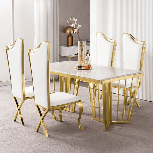 Dinning Table With Cross Chairs