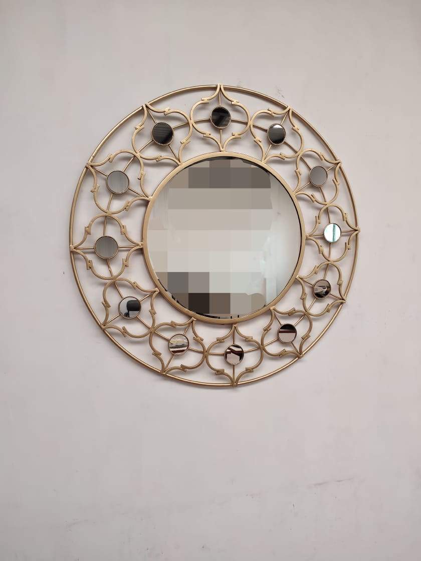 PC Home Decor | Medium Universe Multi Mirror Wall Decor, Gold