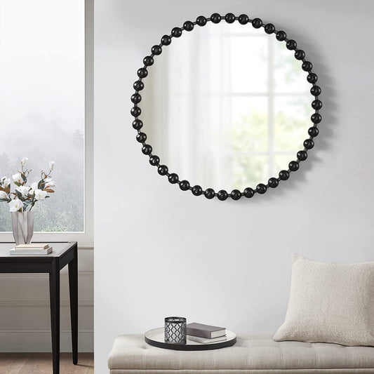 Dotted Black Wall Mirror