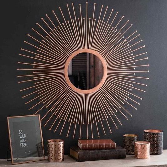 PC Home Decor | Spoke Mirror Wall Decor