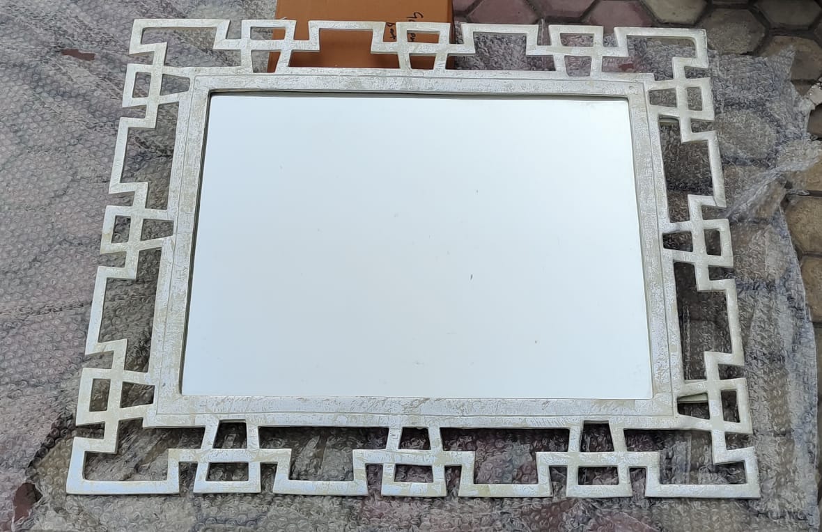 PC Home Decor | Large Square Aztec Wall Mirror, Gold