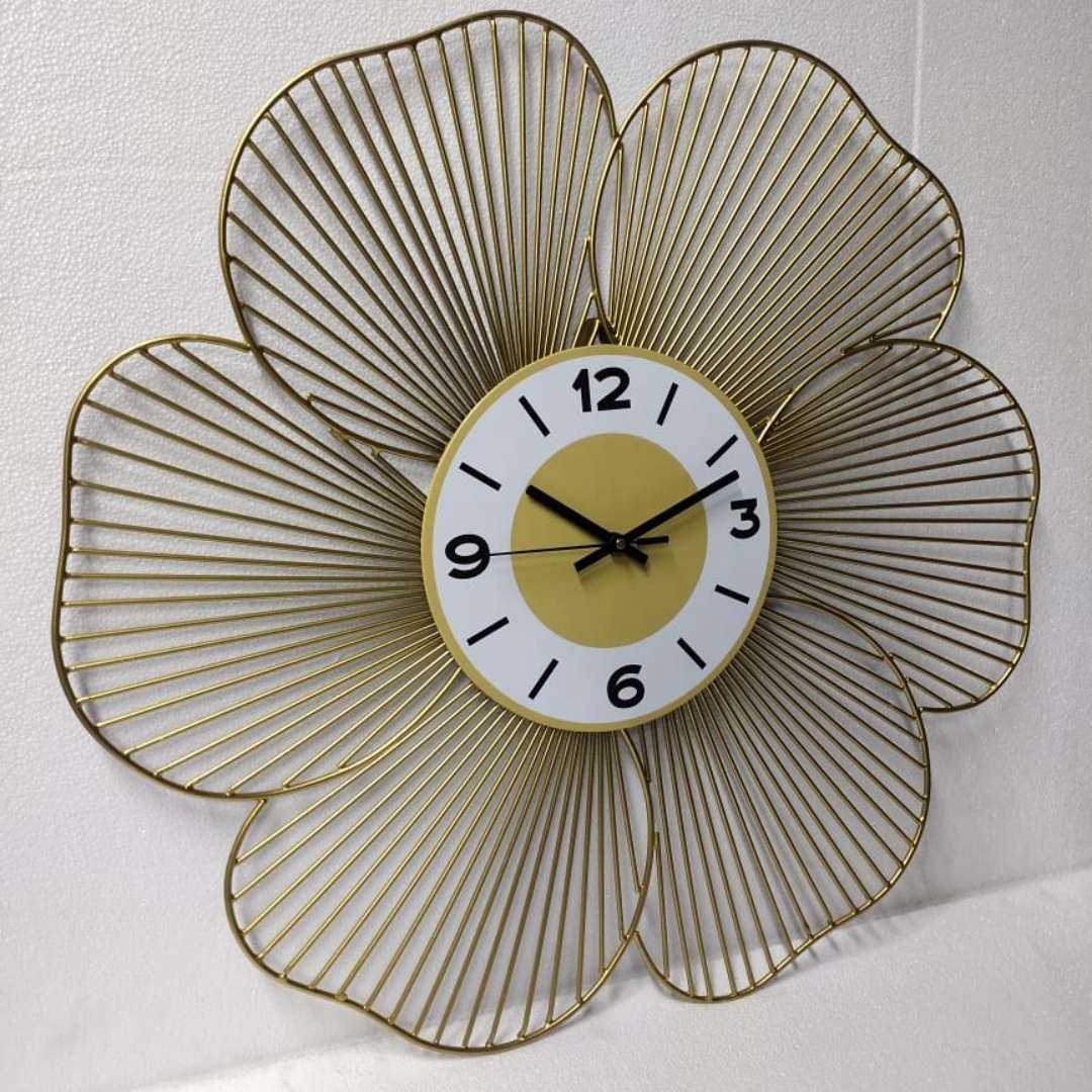 PC Home Decor | Big Golden Sunflower Hollow Petals, White and Gold