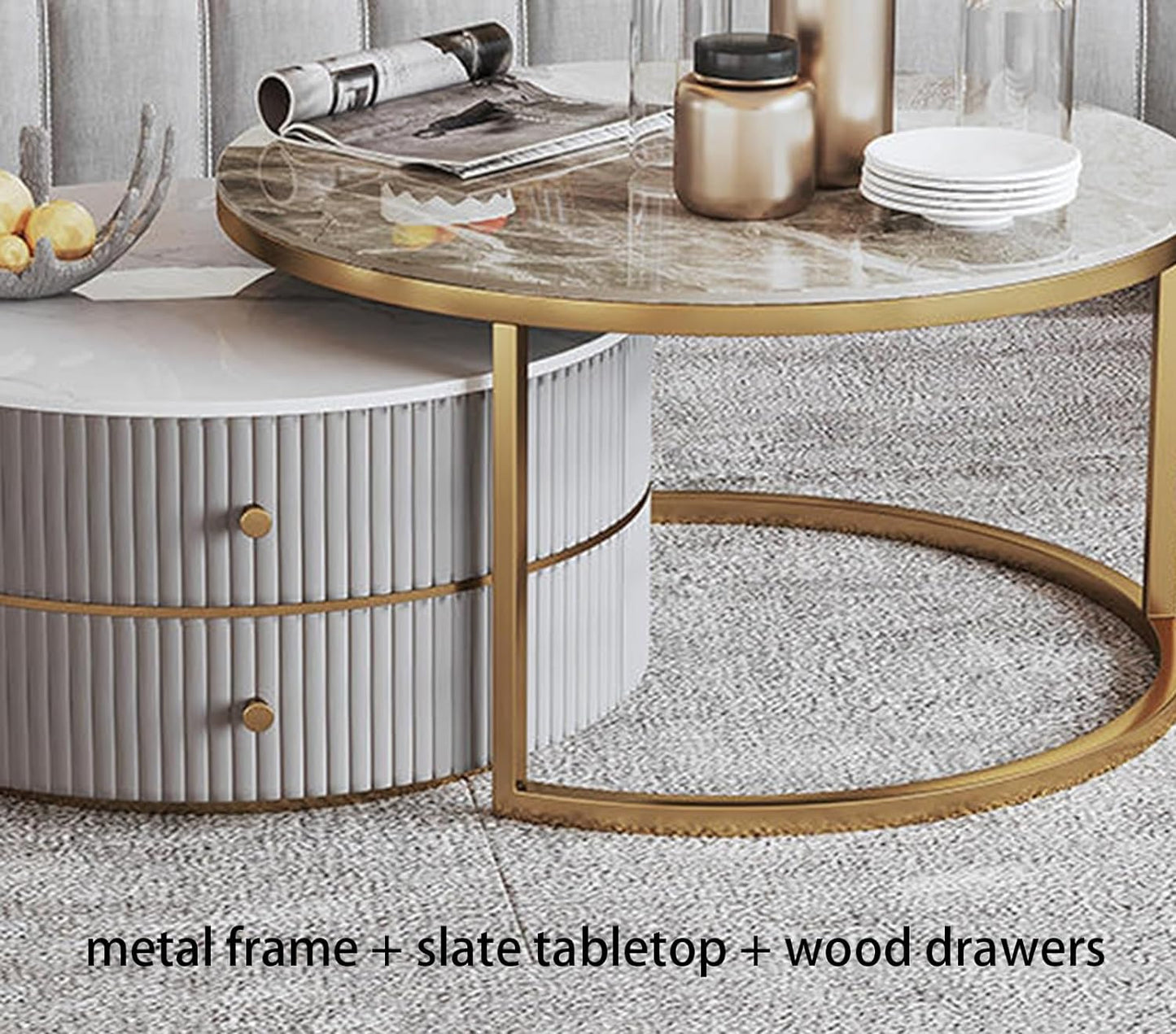 Double Drawer Centre Table