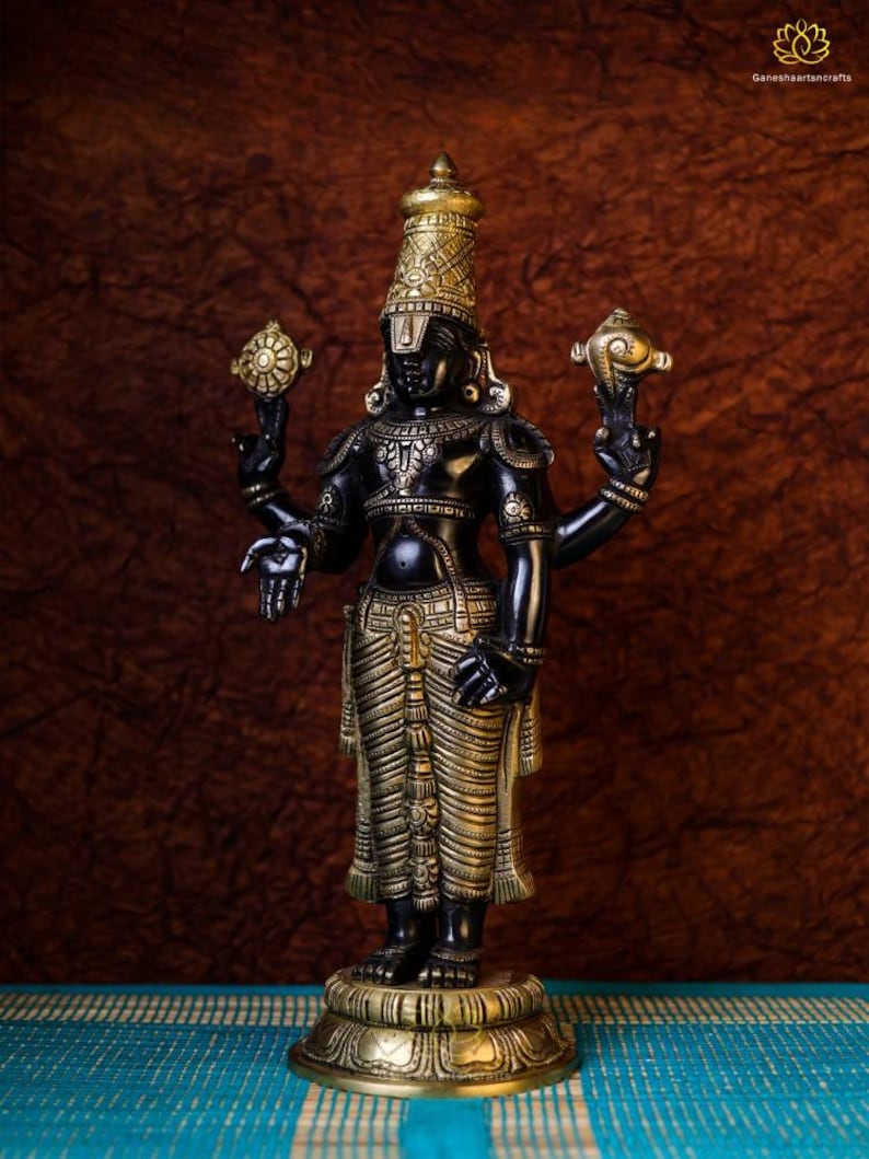 Tirupati Balaji Brass Idol - Divine Representation