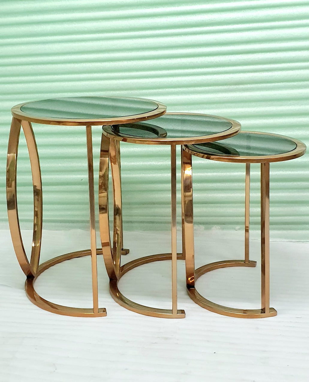 PC Home Decor |Stainless Steel Nesting Table